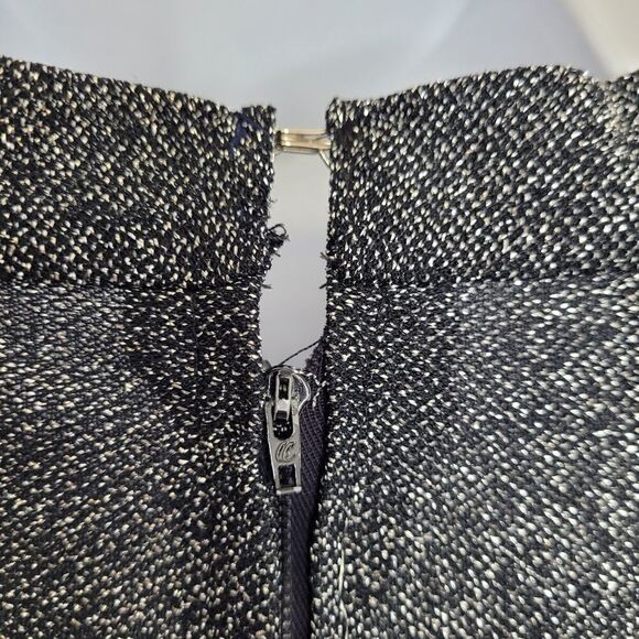 VINTAGE‎ 70s dress silver metallic glitter long sleeve v-neck M - Picture 5 of 9